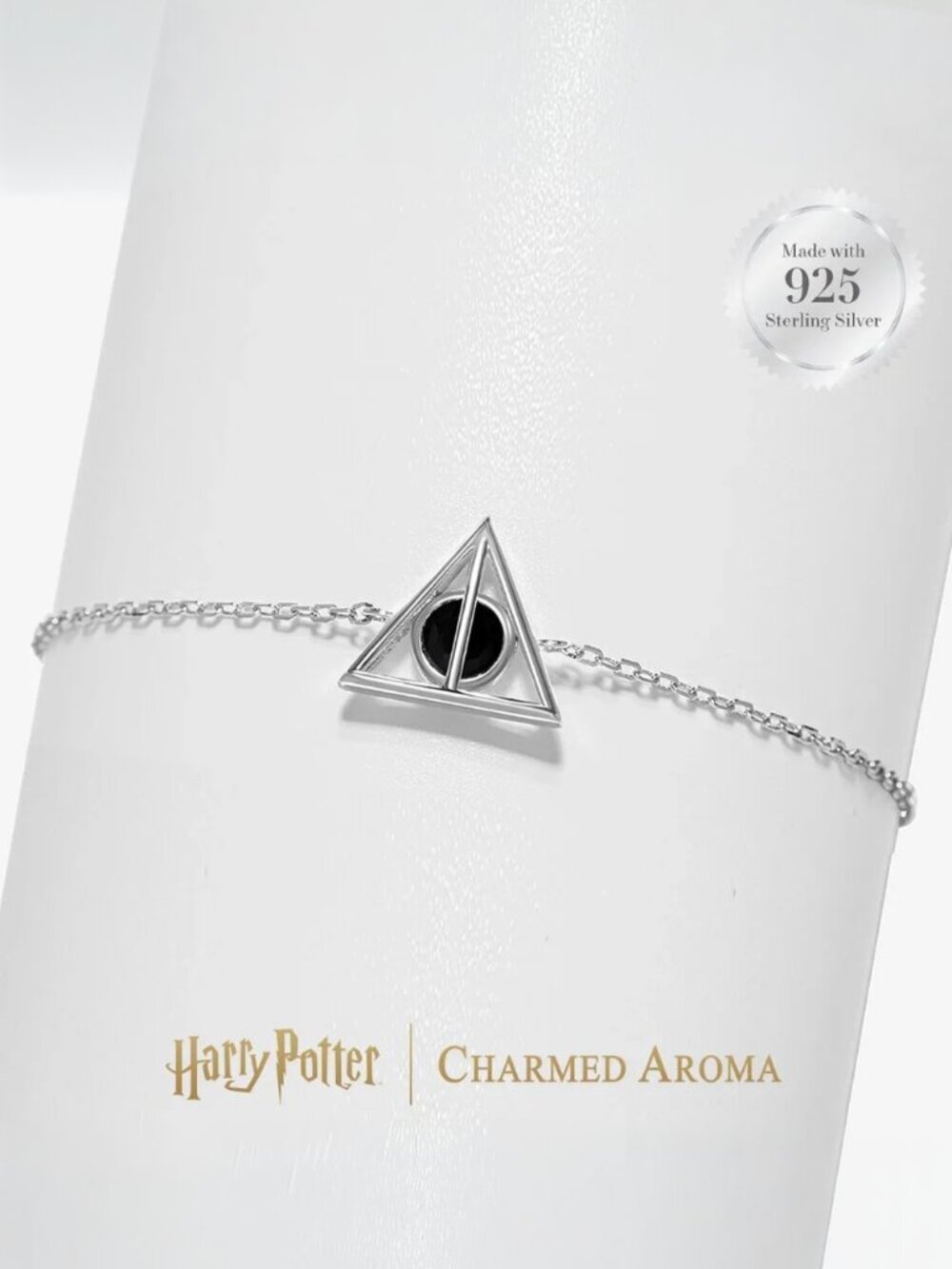 Harry Potter Deathly Hallows Bracelet, Charmed Aroma 925 Sterling Silver